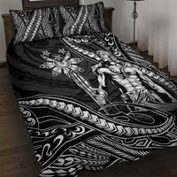Filipinos Lapu Lapu Hero Quilt Bed Set Black Polynesian Tribal Tattoo LT05 Black - Polynesian Pride