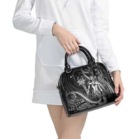 Filipinos Lapu Lapu Hero Shoulder Handbag Black Polynesian Tribal Tattoo