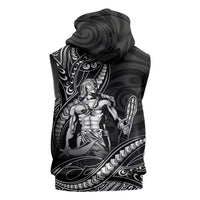 Filipinos Lapu Lapu Hero Sleeveless Zip Hoodie Black Polynesian Tribal Tattoo LT05 - Polynesian Pride