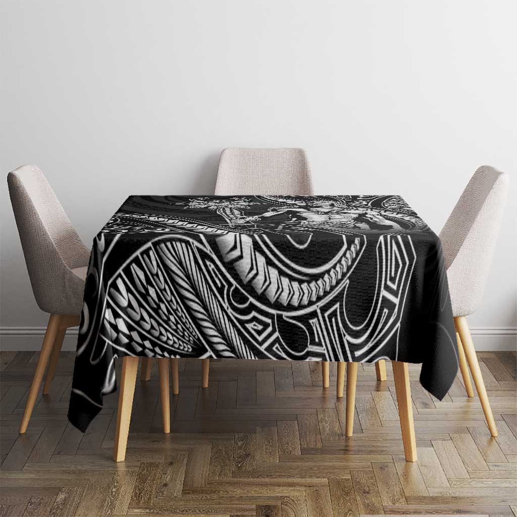Filipinos Lapu Lapu Hero Tablecloth Black Polynesian Tribal Tattoo LT05 - Polynesian Pride