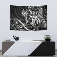 Filipinos Lapu Lapu Hero Tapestry Black Polynesian Tribal Tattoo LT05 - Polynesian Pride