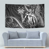 Filipinos Lapu Lapu Hero Tapestry Black Polynesian Tribal Tattoo LT05 - Polynesian Pride