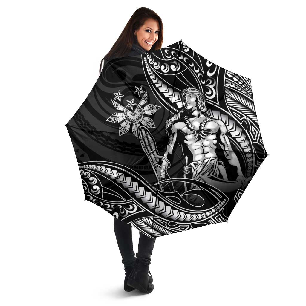 Filipinos Lapu Lapu Hero Umbrella Black Polynesian Tribal Tattoo LT05 - Polynesian Pride