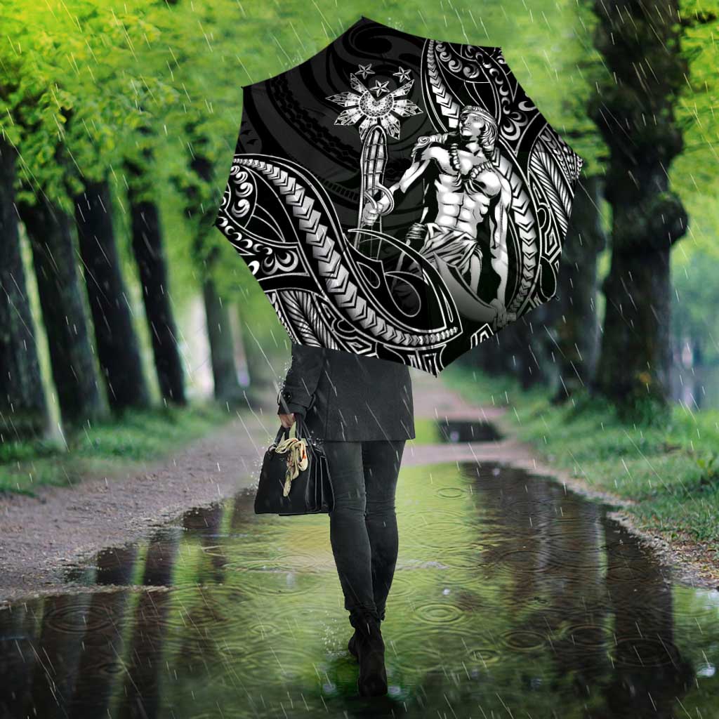 Filipinos Lapu Lapu Hero Umbrella Black Polynesian Tribal Tattoo LT05 - Polynesian Pride