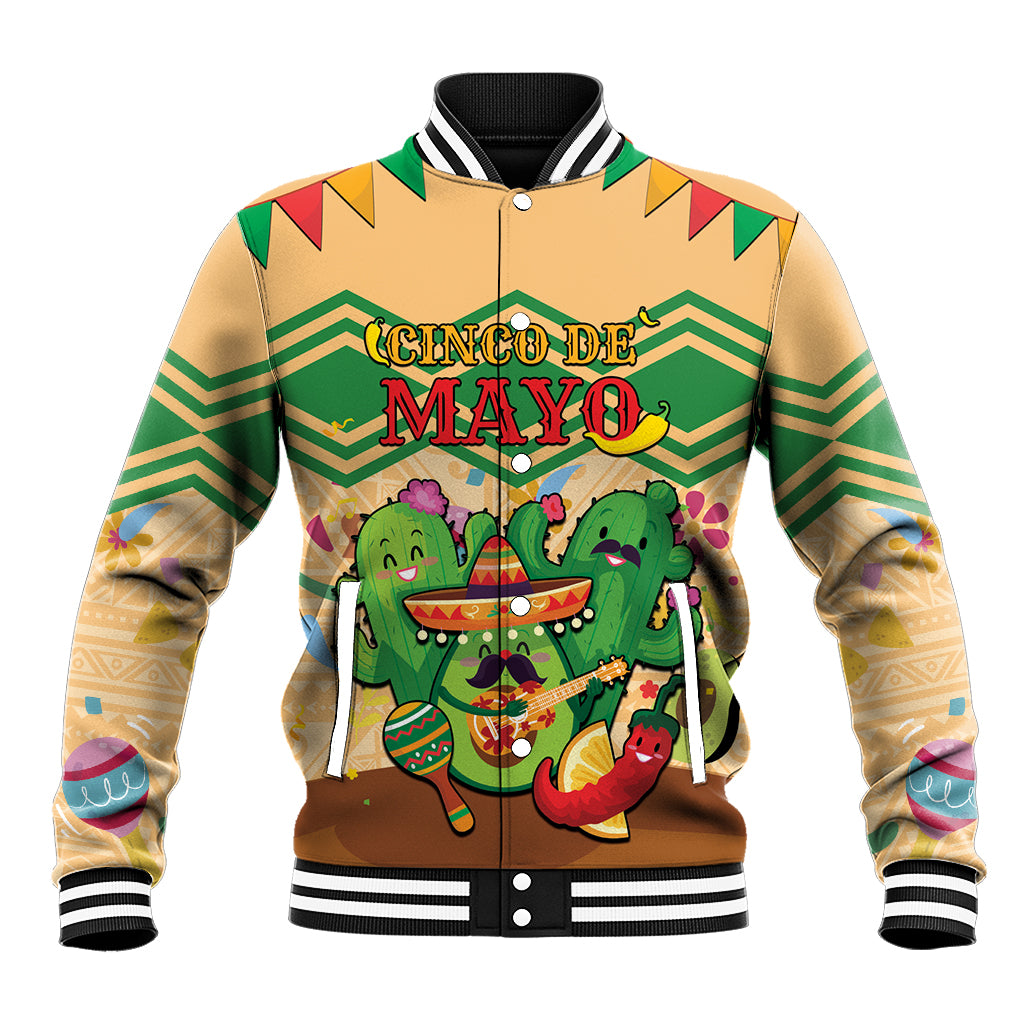Personalised Hawaii Cinco De Mayo Baseball Jacket Funny Style LT05 Unisex Brown - Polynesian Pride