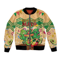 Personalised Hawaii Cinco De Mayo Bomber Jacket Funny Style LT05 Unisex Brown - Polynesian Pride