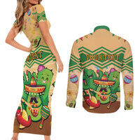 Personalised Hawaii Cinco De Mayo Couples Matching Short Sleeve Bodycon Dress and Long Sleeve Button Shirt Funny Style LT05 - Polynesian Pride