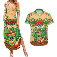 Personalised Hawaii Cinco De Mayo Couples Matching Summer Maxi Dress and Hawaiian Shirt Funny Style LT05 Brown - Polynesian Pride