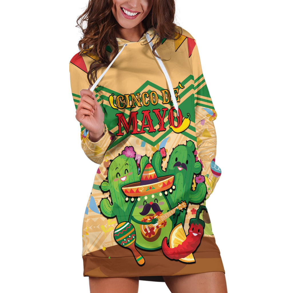 Personalised Hawaii Cinco De Mayo Hoodie Dress Funny Style LT05 Brown - Polynesian Pride