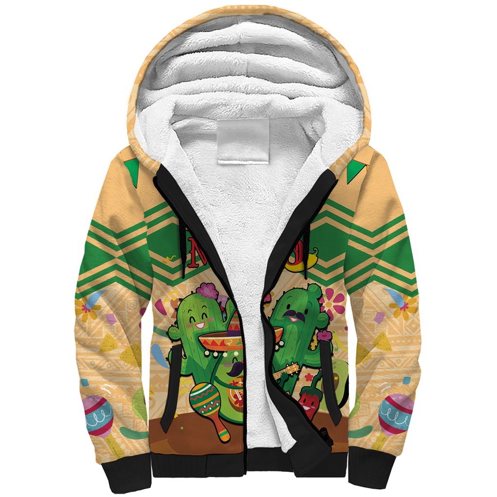 Personalised Hawaii Cinco De Mayo Sherpa Hoodie Funny Style LT05 Unisex Brown - Polynesian Pride