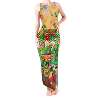 Personalised Hawaii Cinco De Mayo Tank Maxi Dress Funny Style LT05 Women Brown - Polynesian Pride