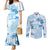 Happy Fiji Girmit Day Couples Matching Mermaid Dress and Long Sleeve Button Shirt Fijian Tapa With Mandala Pattern