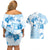 Happy Fiji Girmit Day Couples Matching Off Shoulder Short Dress and Hawaiian Shirt Fijian Tapa With Mandala Pattern