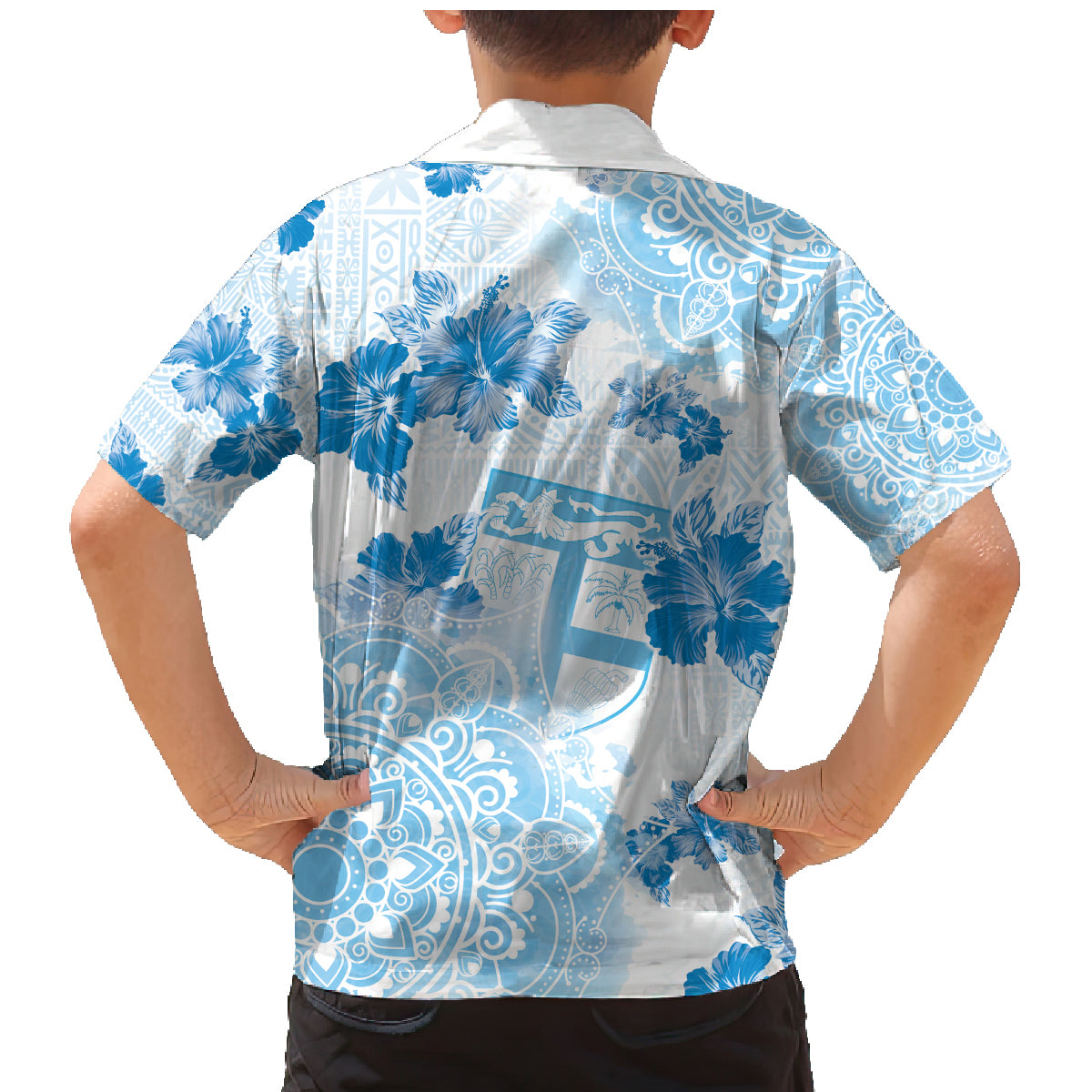 Happy Fiji Girmit Day Family Matching Mermaid Dress and Hawaiian Shirt Fijian Tapa With Mandala Pattern