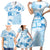 Happy Fiji Girmit Day Family Matching Short Sleeve Bodycon Dress and Hawaiian Shirt Fijian Tapa With Mandala Pattern