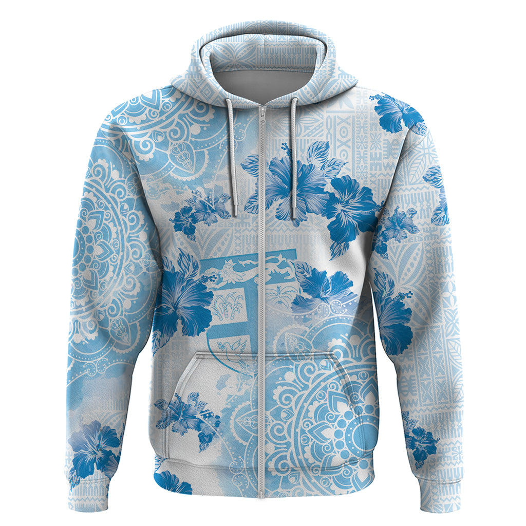 Happy Fiji Girmit Day Hoodie Fijian Tapa With Mandala Pattern