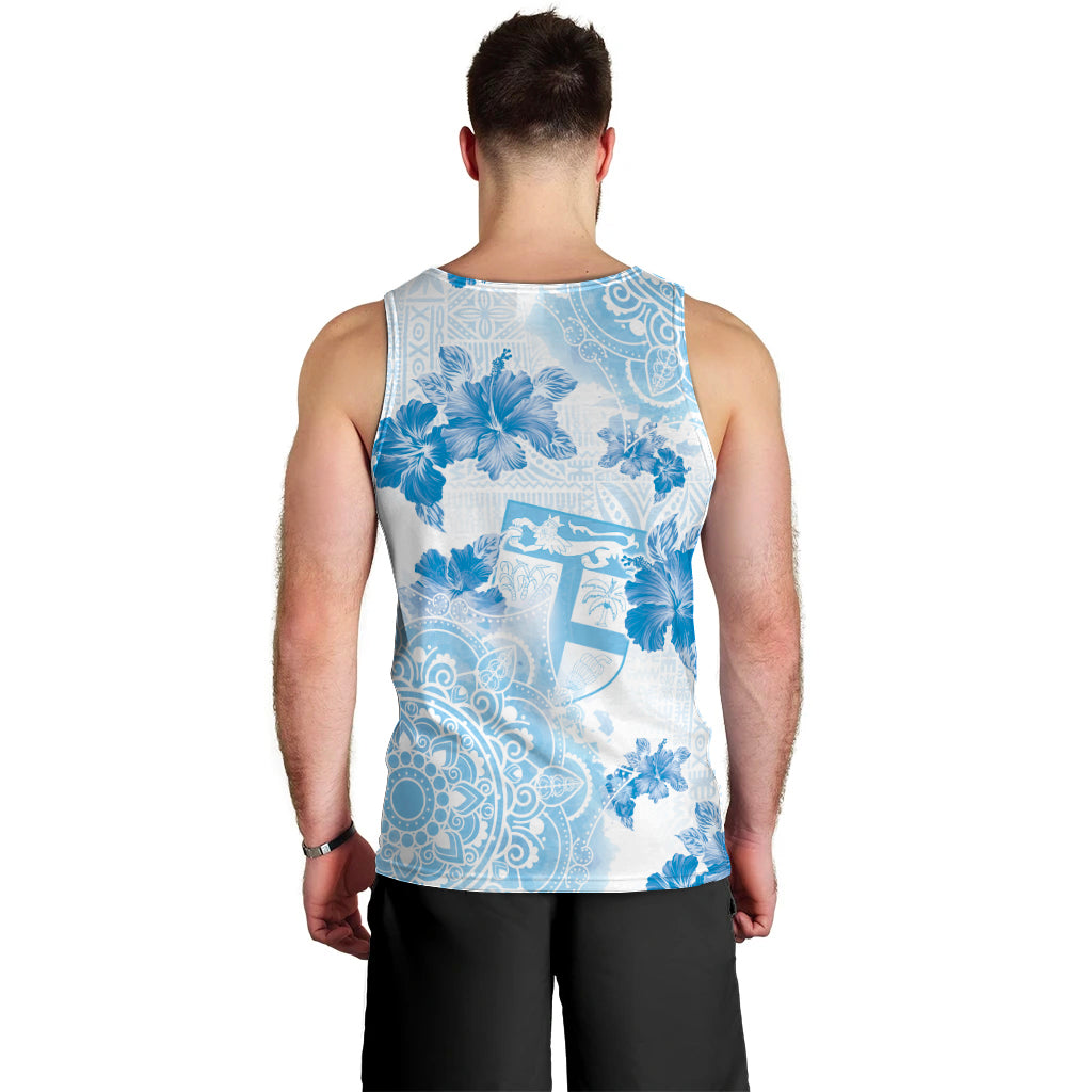 Happy Fiji Girmit Day Men Tank Top Fijian Tapa With Mandala Pattern LT05 - Polynesian Pride