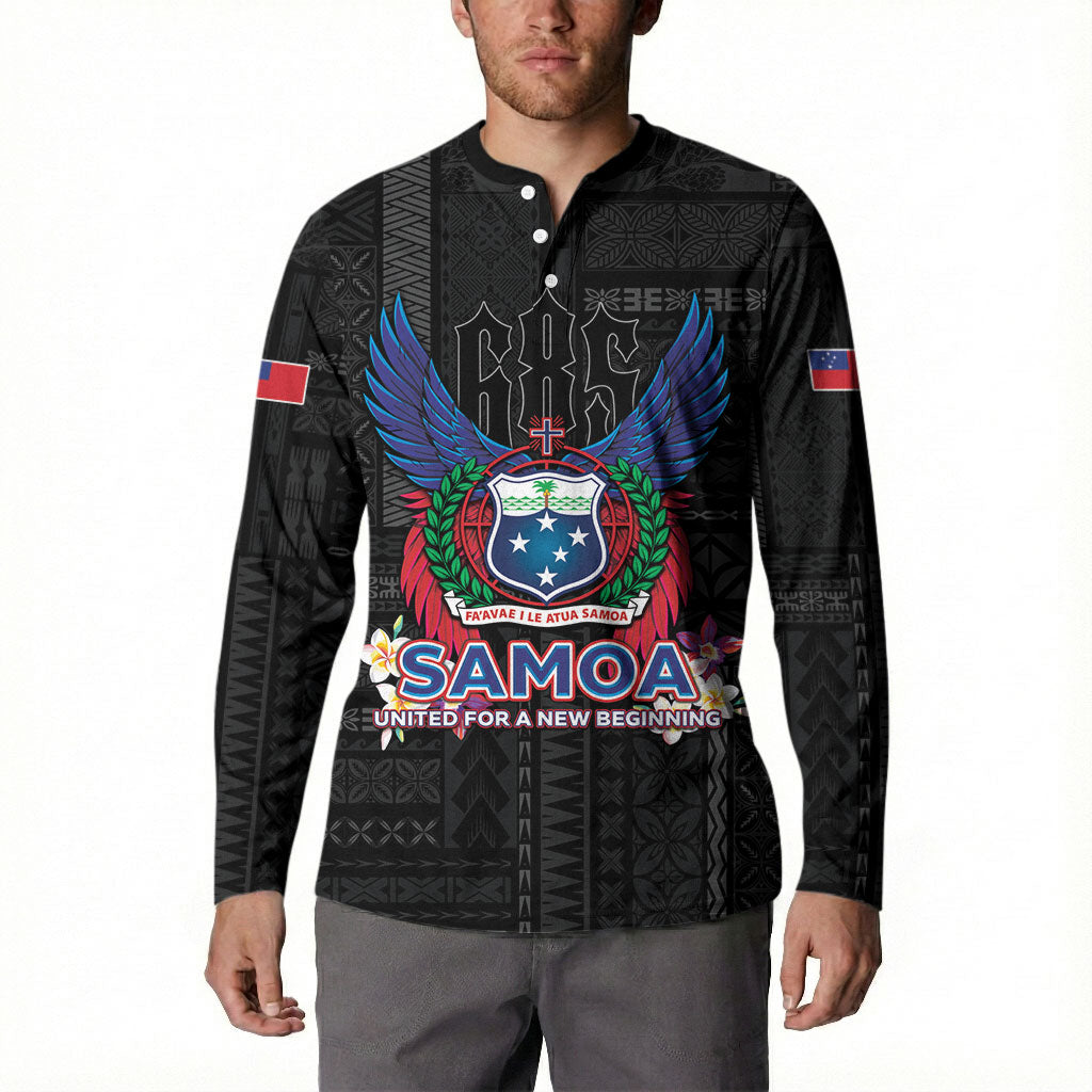 Samoa 64th Independence Anniversary Button Sweatshirt LT05 - Polynesian Pride