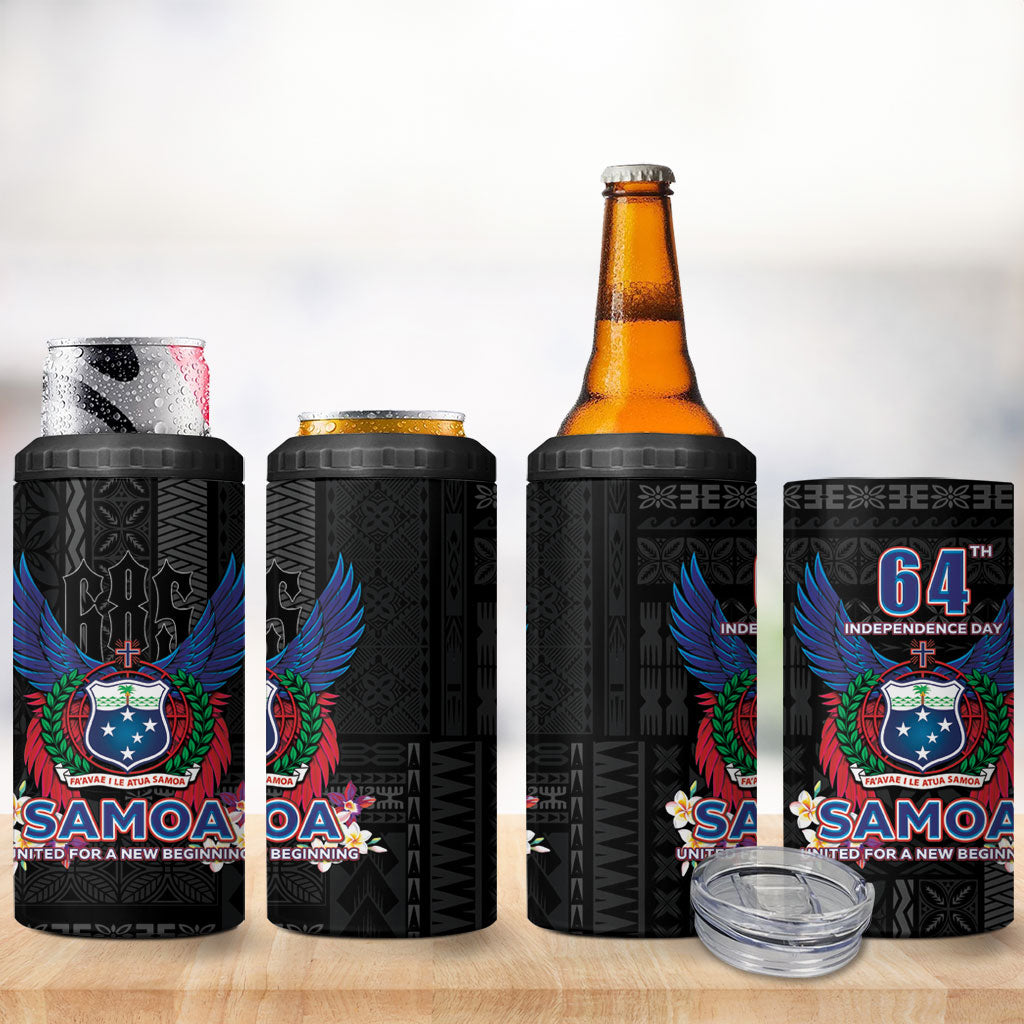 Samoa 64th Independence Anniversary 4 in 1 Can Cooler Tumbler LT05 - Polynesian Pride