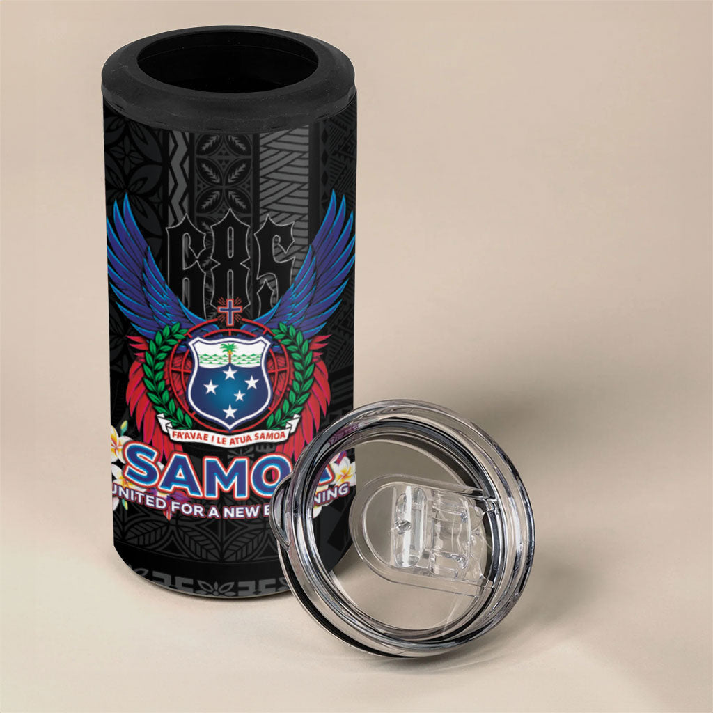Samoa 64th Independence Anniversary 4 in 1 Can Cooler Tumbler LT05 - Polynesian Pride