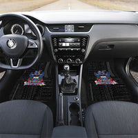 Samoa 64th Independence Anniversary Car Mats LT05 Set 2pcs - Front Black - Polynesian Pride