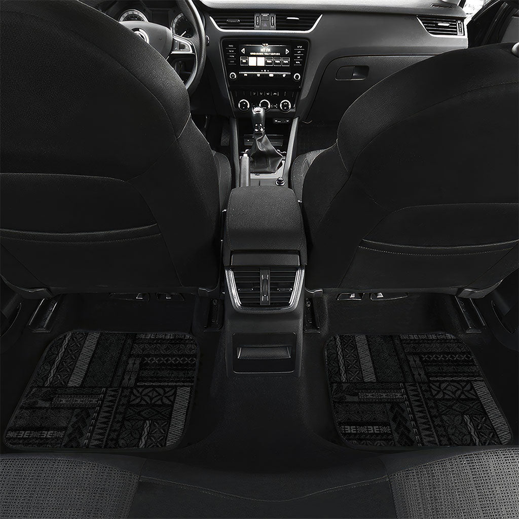 Samoa 64th Independence Anniversary Car Mats LT05 Set 2pcs - Back Black - Polynesian Pride