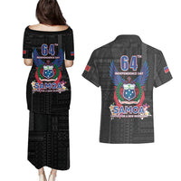 Samoa 64th Independence Anniversary Couples Matching Puletasi and Hawaiian Shirt LT05 - Polynesian Pride