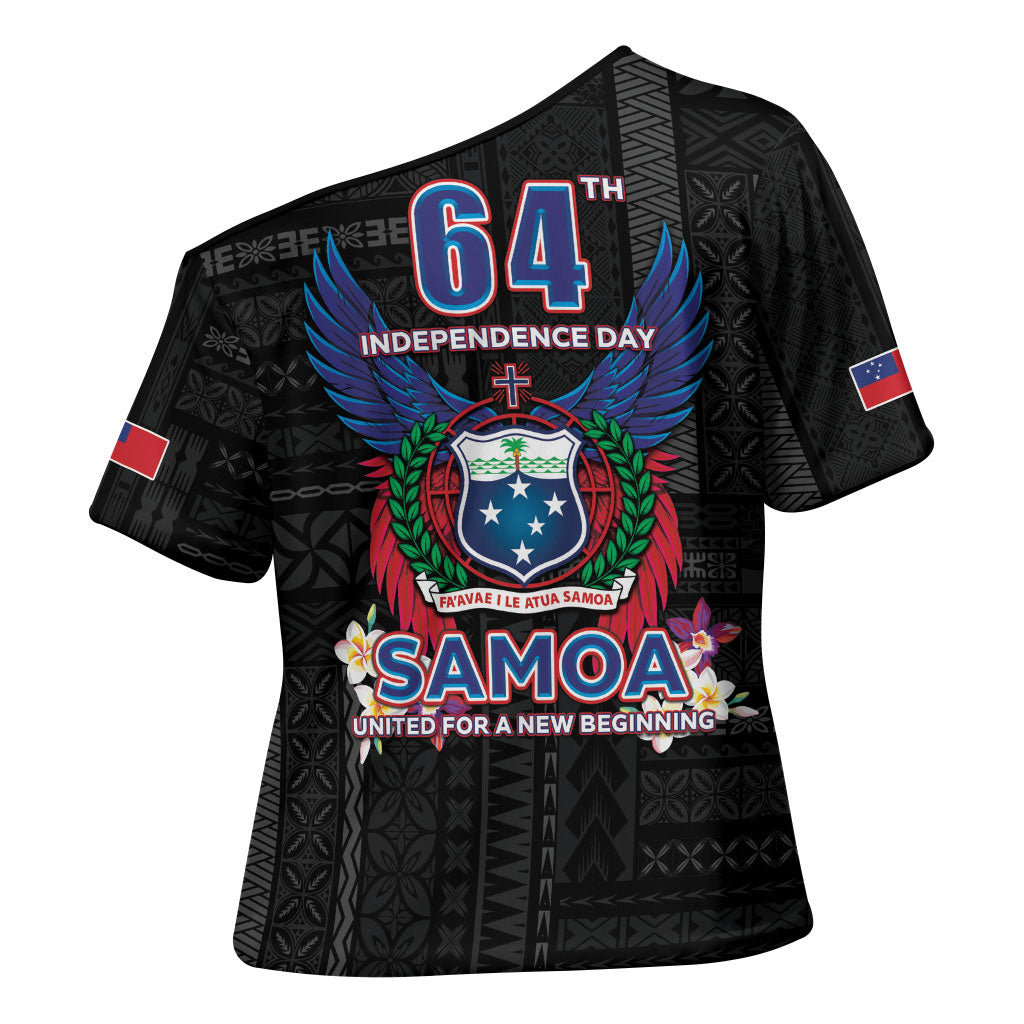 Samoa 64th Independence Anniversary Cross Shoulder Shirt LT05 - Polynesian Pride