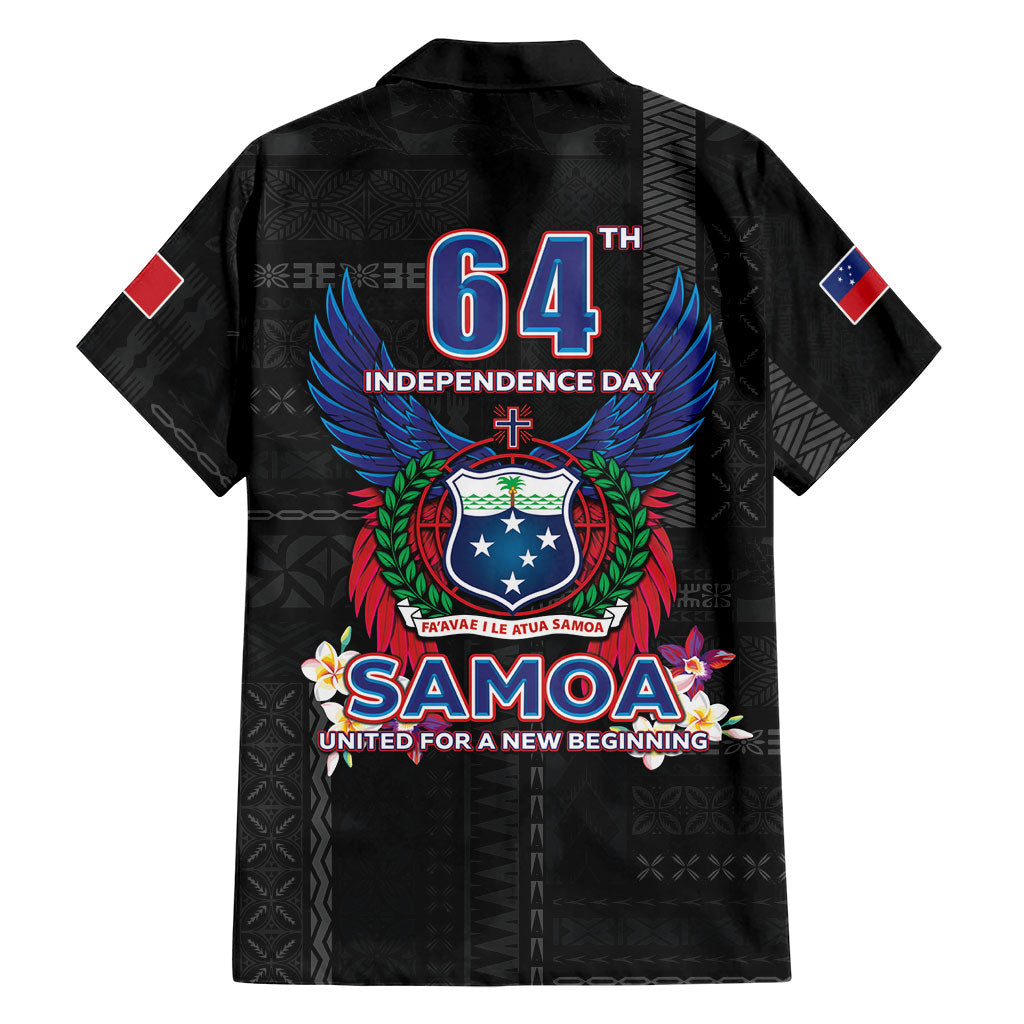 Samoa 64th Independence Anniversary Family Matching Long Sleeve Bodycon Dress and Hawaiian Shirt