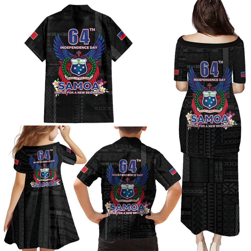 Samoa 64th Independence Anniversary Family Matching Puletasi and Hawaiian Shirt LT05 - Polynesian Pride