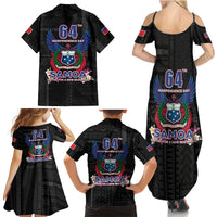 Samoa 64th Independence Anniversary Family Matching Summer Maxi Dress and Hawaiian Shirt LT05 - Polynesian Pride