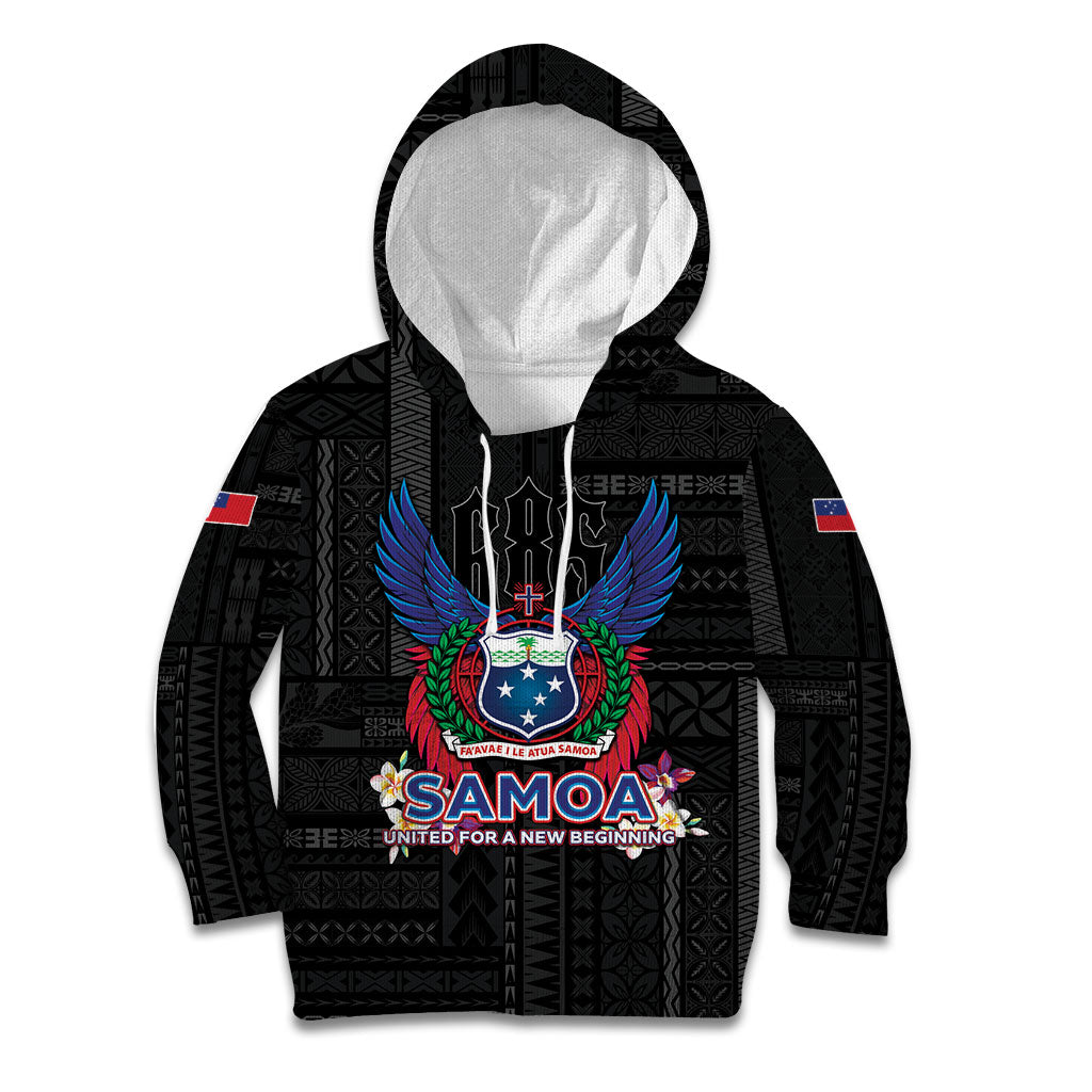 Samoa 64th Independence Anniversary Kid Hoodie LT05 Hoodie Black - Polynesian Pride