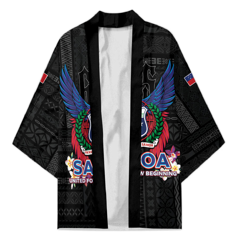 Samoa 64th Independence Anniversary Kimono LT05 Unisex Black - Polynesian Pride