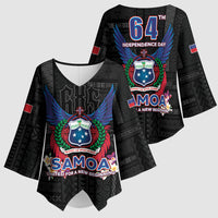 Samoa 64th Independence Anniversary Kimono Sleeve Blouse LT05 - Polynesian Pride