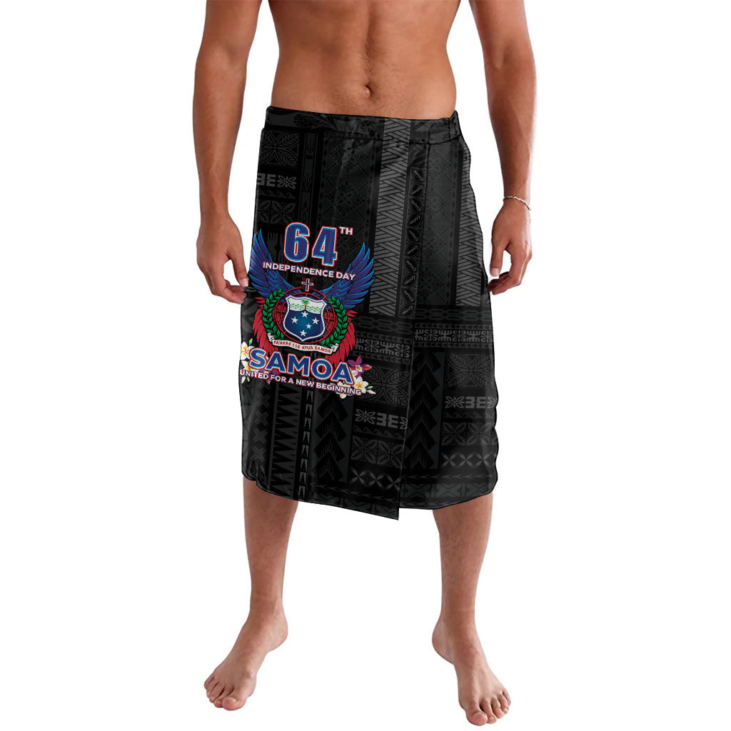 Samoa 64th Independence Anniversary Lavalava LT05 Black - Polynesian Pride
