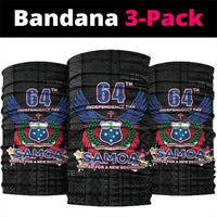Samoa 64th Independence Anniversary Neck Gaiter LT05 package One Size: 25*50cm Black - Polynesian Pride