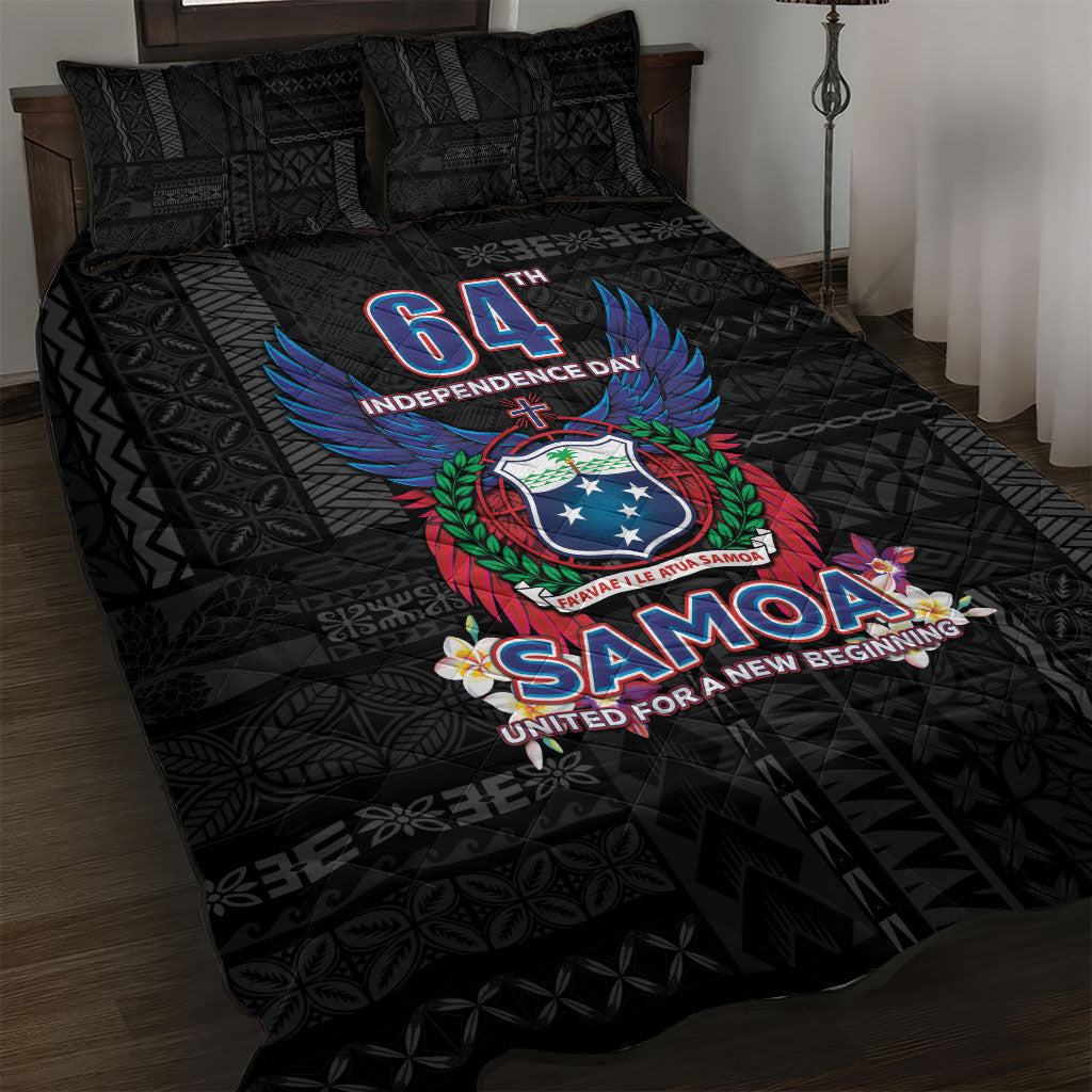 Samoa 64th Independence Anniversary Quilt Bed Set