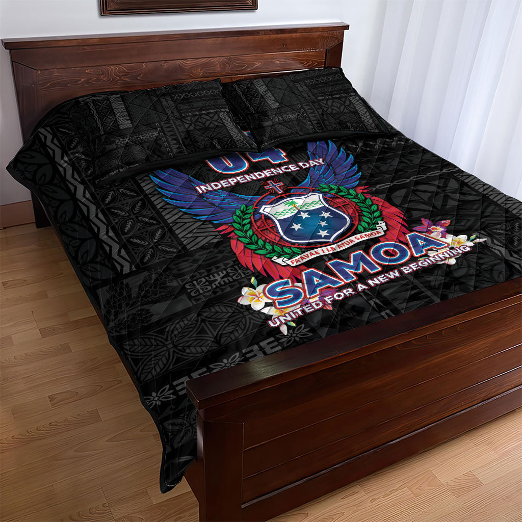 Samoa 64th Independence Anniversary Quilt Bed Set