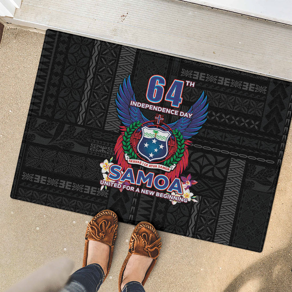 Samoa 64th Independence Anniversary Rubber Doormat LT05 - Polynesian Pride