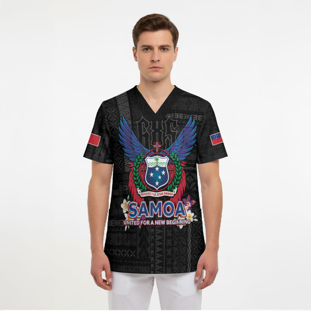 Samoa 64th Independence Anniversary Scrub Top LT05 - Polynesian Pride