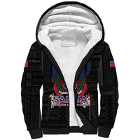 Samoa 64th Independence Anniversary Sherpa Hoodie LT05 Unisex Black - Polynesian Pride