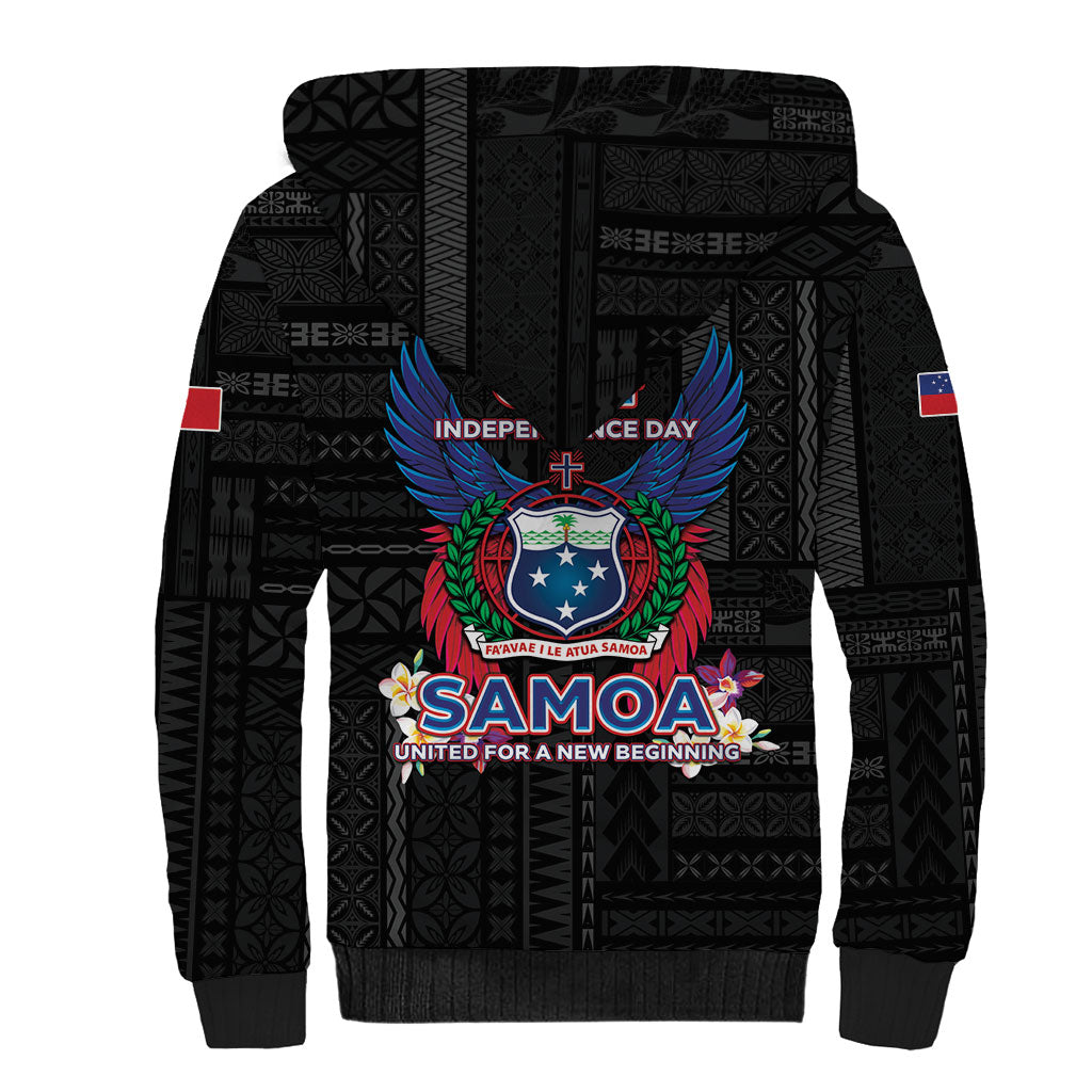 Samoa 64th Independence Anniversary Sherpa Hoodie LT05 - Polynesian Pride