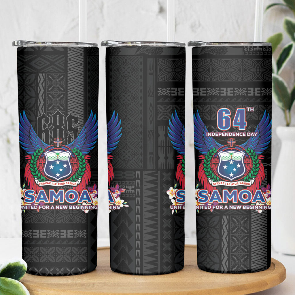 Samoa 64th Independence Anniversary Skinny Tumbler LT05 - Polynesian Pride