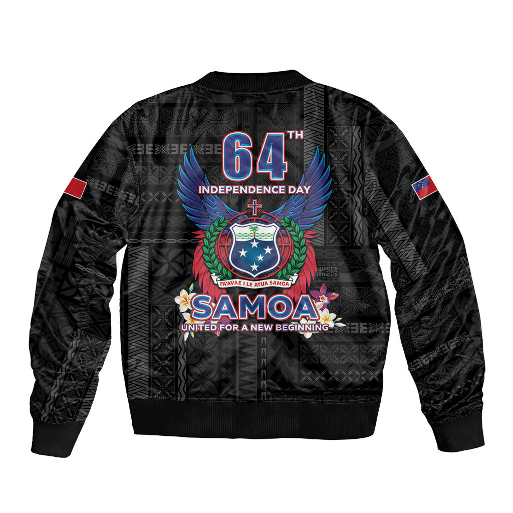 Samoa 64th Independence Anniversary Sleeve Zip Bomber Jacket LT05 - Polynesian Pride