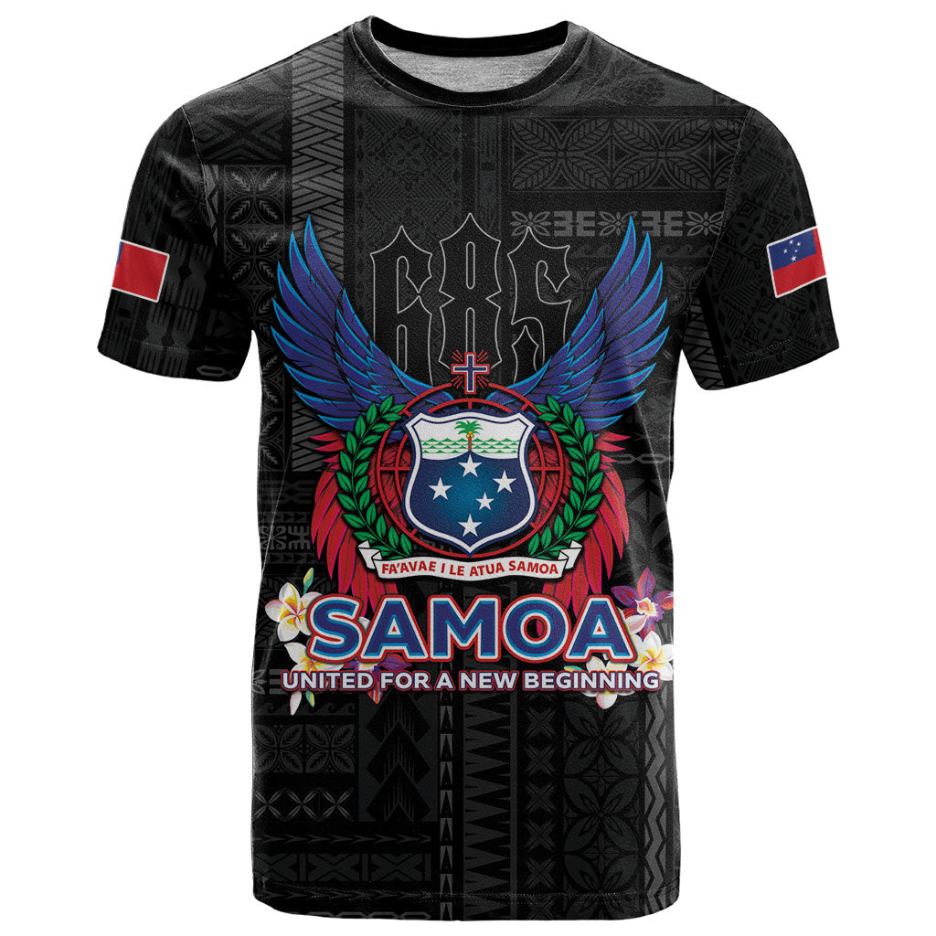 Samoa 64th Independence Anniversary T Shirt LT05 Black - Polynesian Pride