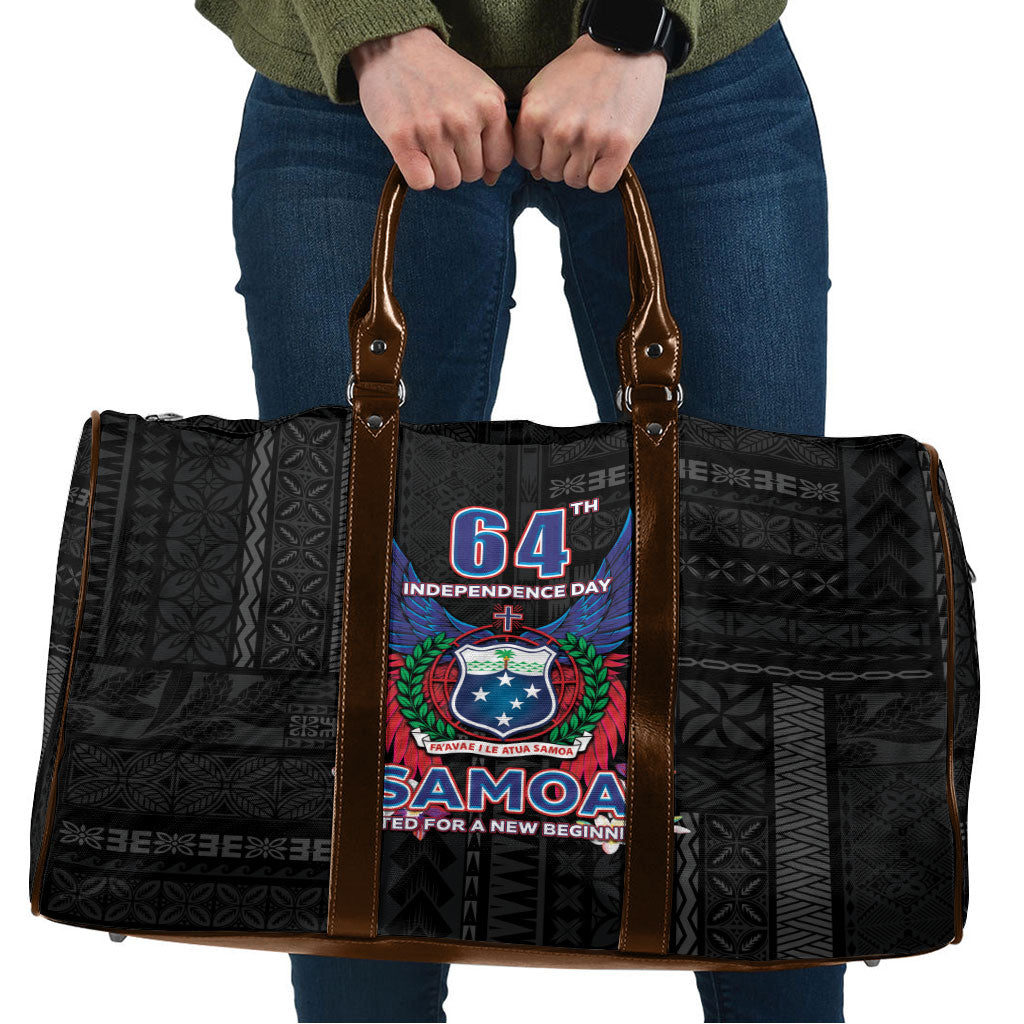 Samoa 64th Independence Anniversary Travel Bag LT05 Black - Polynesian Pride