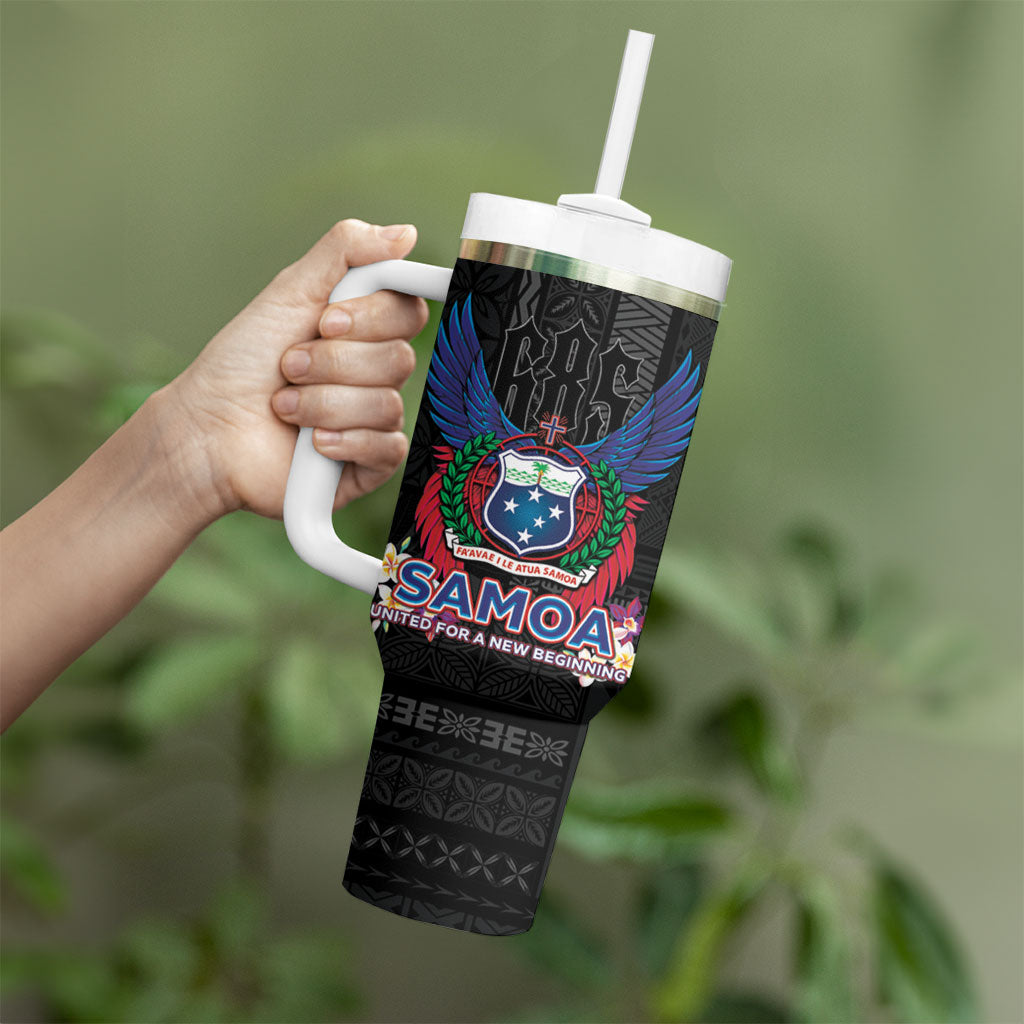 Samoa 64th Independence Anniversary Tumbler With Handle LT05 - Polynesian Pride