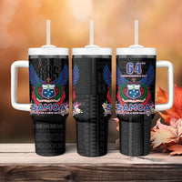 Samoa 64th Independence Anniversary Tumbler With Handle LT05 - Polynesian Pride