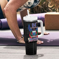 Samoa 64th Independence Anniversary Tumbler With Handle LT05 - Polynesian Pride
