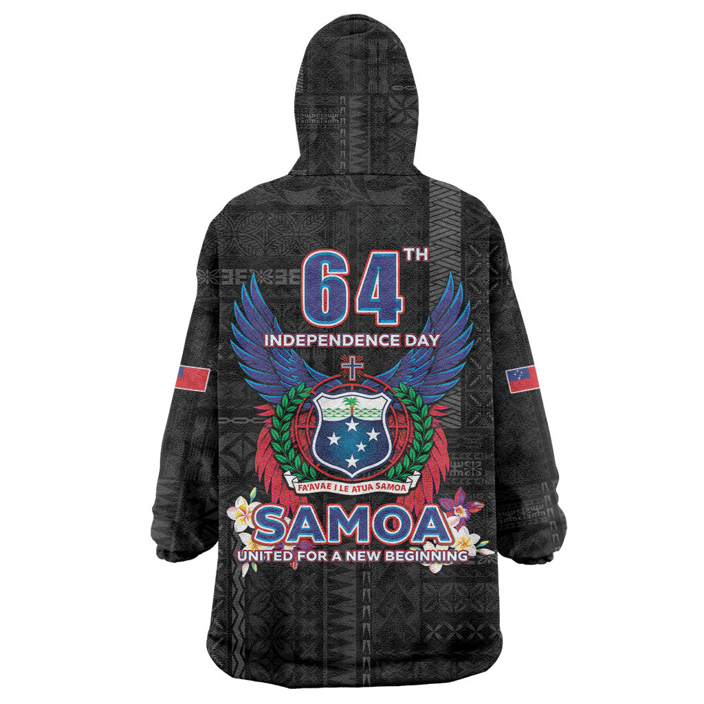 Samoa 64th Independence Anniversary Wearable Blanket Hoodie LT05 - Polynesian Pride